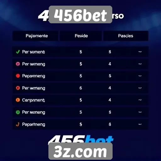 Métodos de pagamento aceitos no 456bet