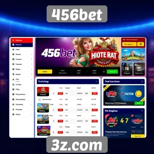 Análise da interface do usuário no site 456bet